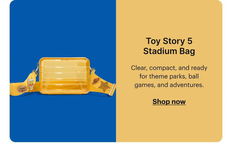 Toy Story 5 Stadium Bag | Clear, compact, and ready for theme parks, ball games, and adventures.