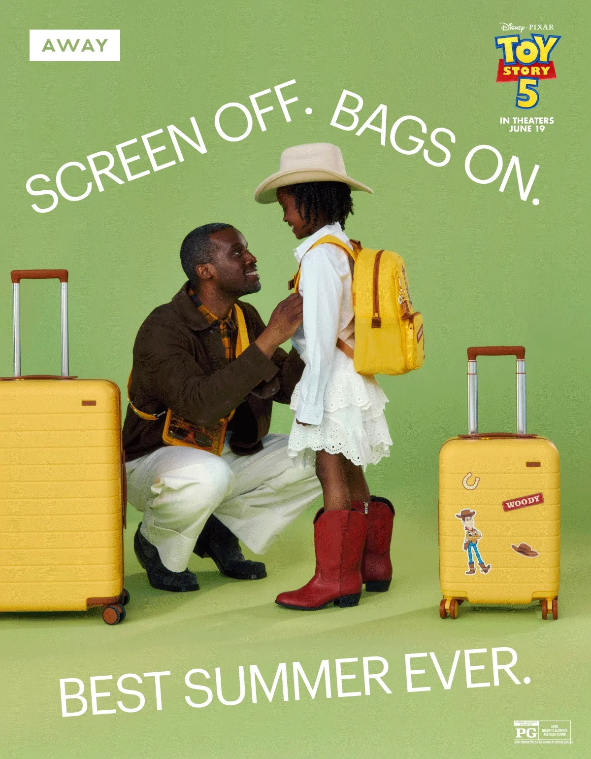Screen off. Bags on. Best summer ever.