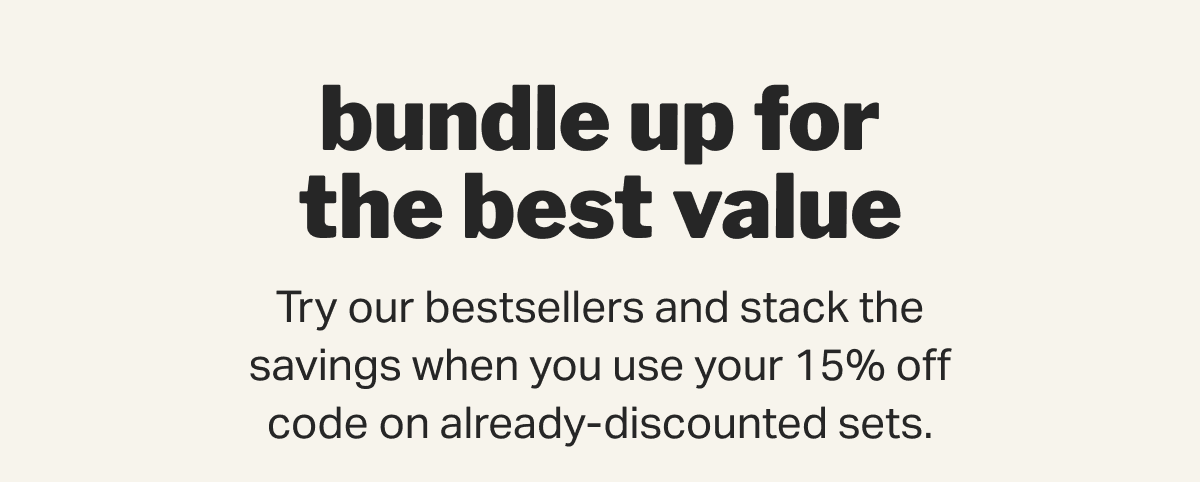 bundle up for the best value