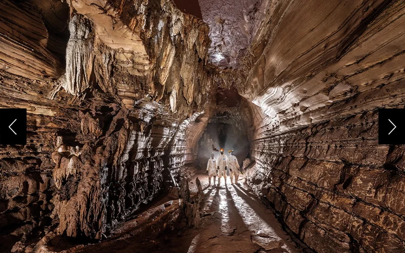 In Bongolo Cave, researchers—joined by a bat—work to create a record of past rainfall by analyzing stalagmites, calcium carbonate formations created by water dripping over thousands of years onto the cave floor. The Western African Paleoclimate Project’s goal is to understand the climate threats to agriculture across the region.
