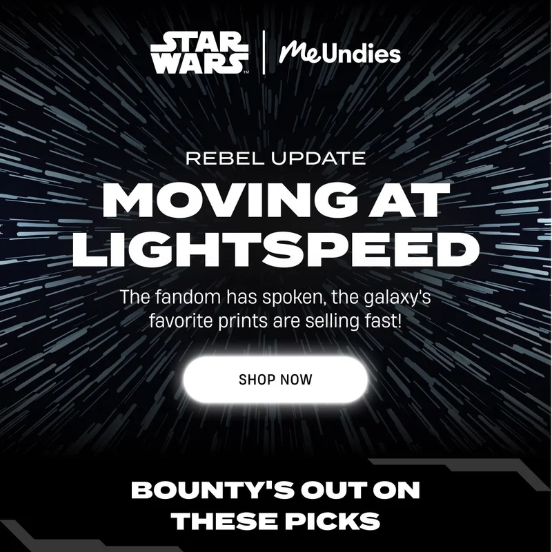 Star Wars MeUndies | Rebel Update | Moving At Light Speed | Shop Now
