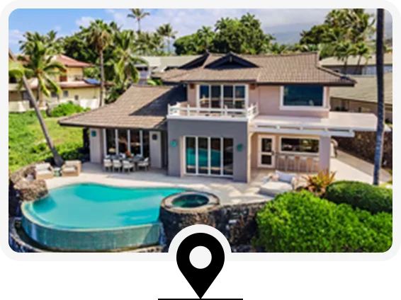 Kick back in a sprawling private home rental with epic ocean views in Kailua-Kona, Hawaii.