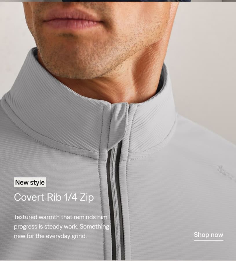 New style: Covert Rib 1/4 Zip