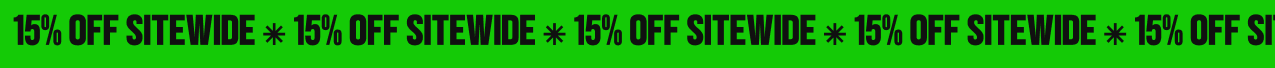 15% OFF Sitewide