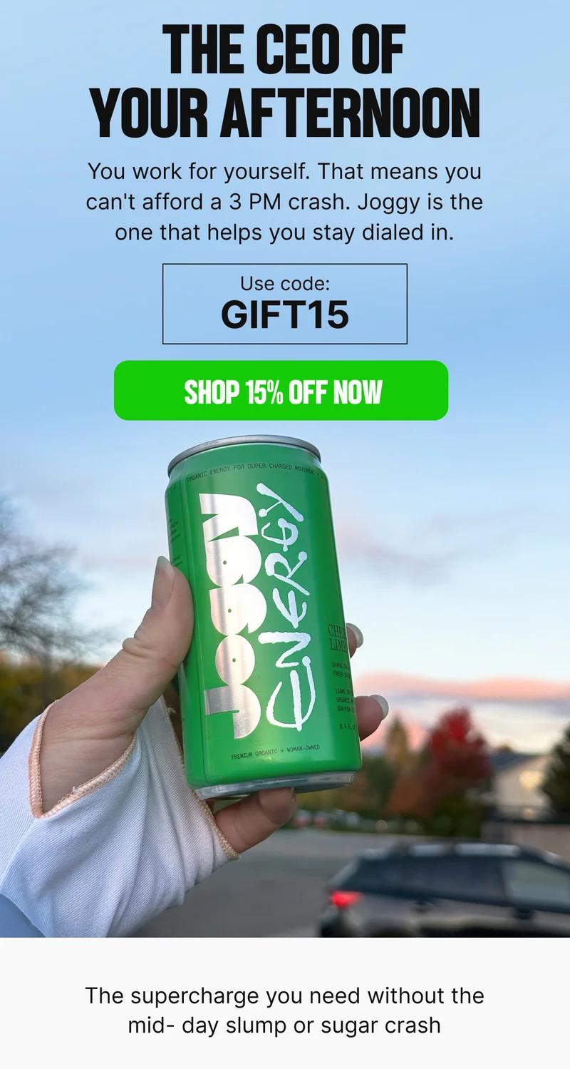 The CEO of Your Afternoon: Use code:  GIFT15