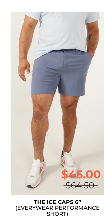 Everywear Performance Short: The Ice Caps 6"