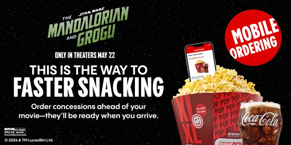 THE MANDALORIAN & GROGU | THIS IS THE WAY TO FASTER SNACKING | Order concessions ahead of your movie-they'll be ready when you arrive | MOBILE ORDERING