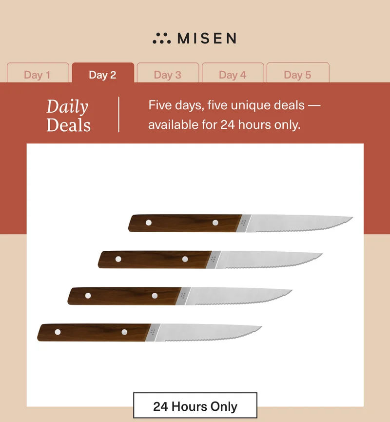 Day 2 - 5 Days, 5 unique deals - available for 24 hours only