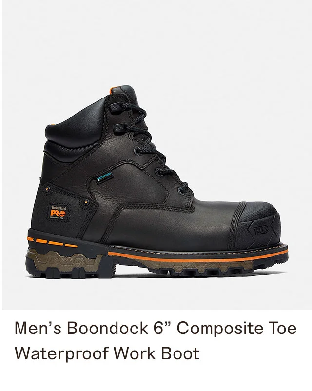Men's Boondock 6" Composite Toe Waterproof Work Boot