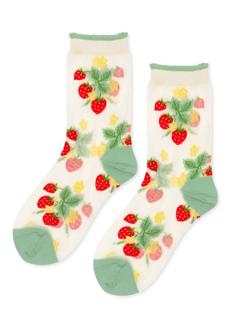 Image of Wild Strawberry Sheer Crew