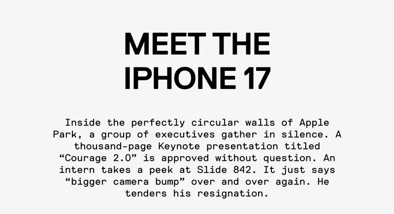 Meet the iPhone 17...