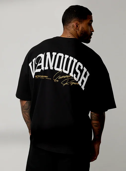 REGIME BLACK OVERSIZED BOXY T SHIRT