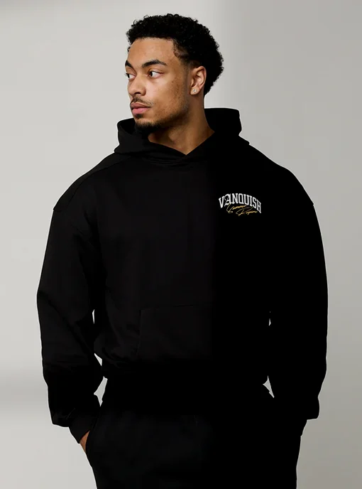 REGIME BLACK OVERSIZED HOODIE
