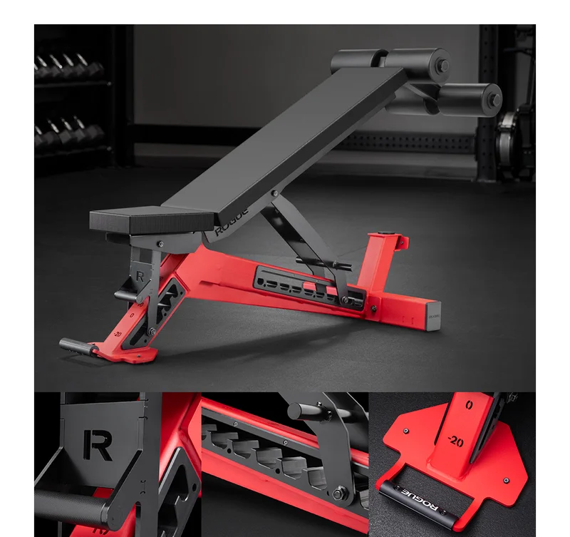 Rogue Manta Ray Adjustable Bench - Red