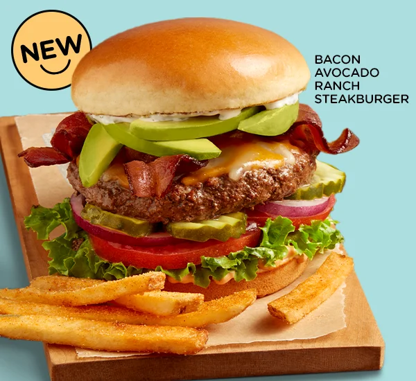 NEW Bacon Avocado Ranch Steakburger