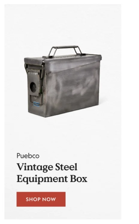 Vintage Steel Equipment Box