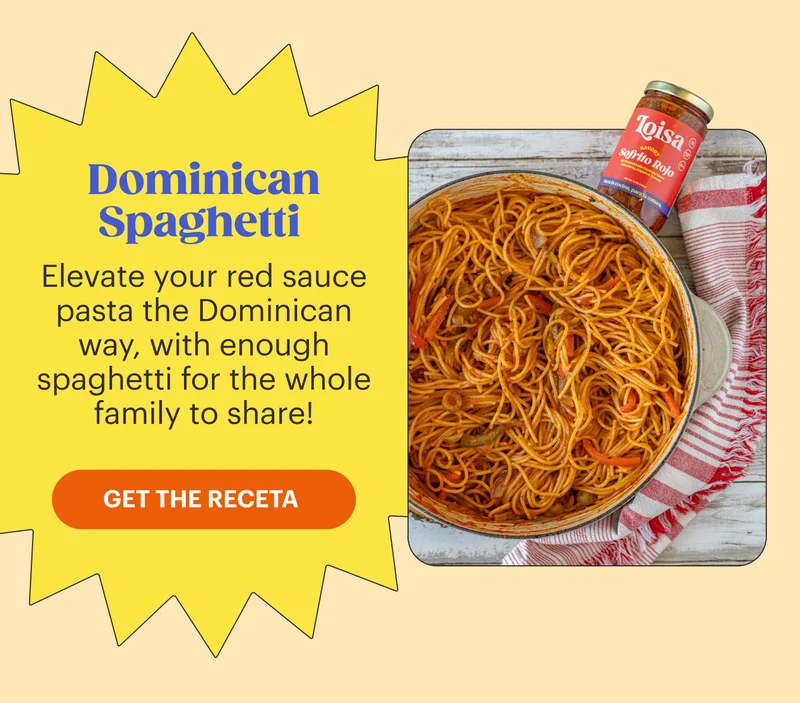 Dominican Spaghetti  Elevate your red sauce pasta the Dominican way, with enough spaghetti for the whole family to share! GET THE RECETA