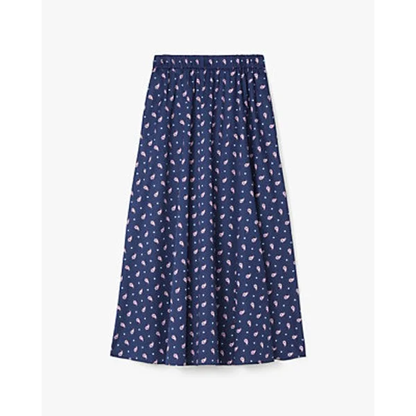Paisley Foulard Midi Skirt