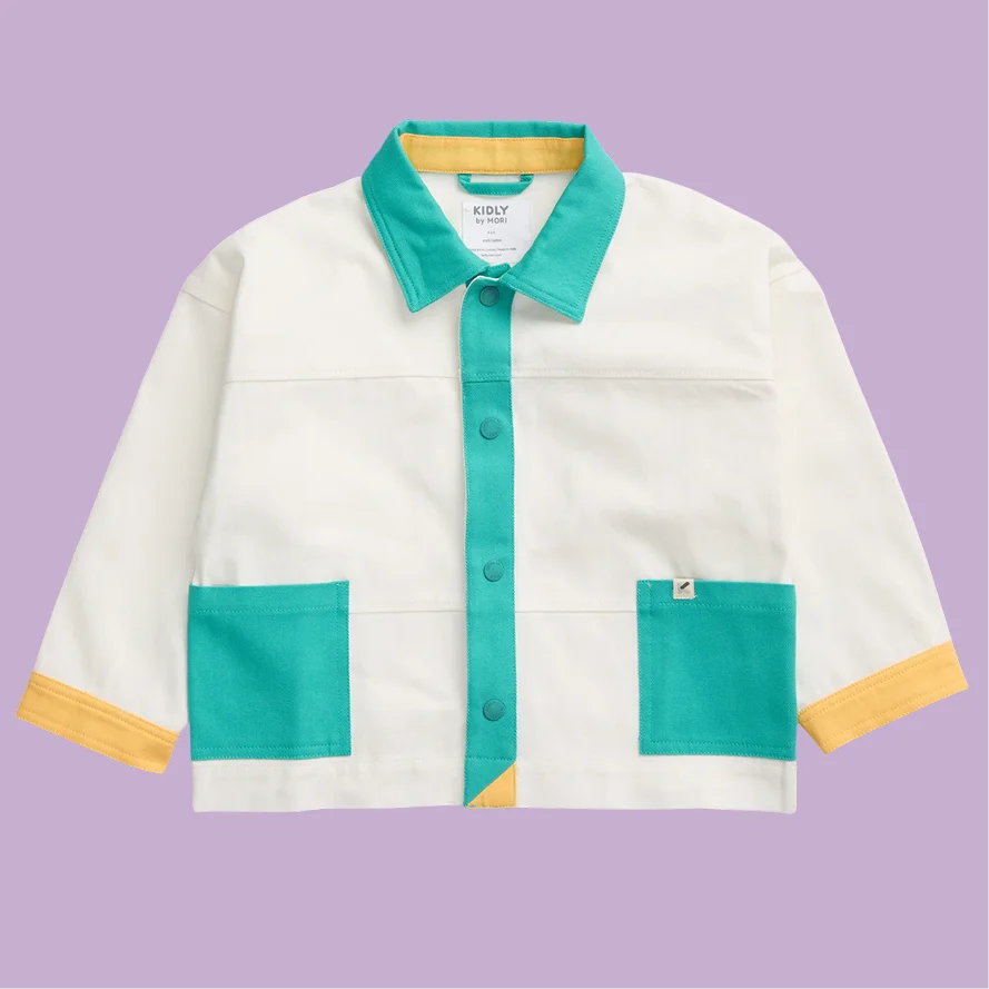KIDLY by MORI Colorblock Cotton Jacket