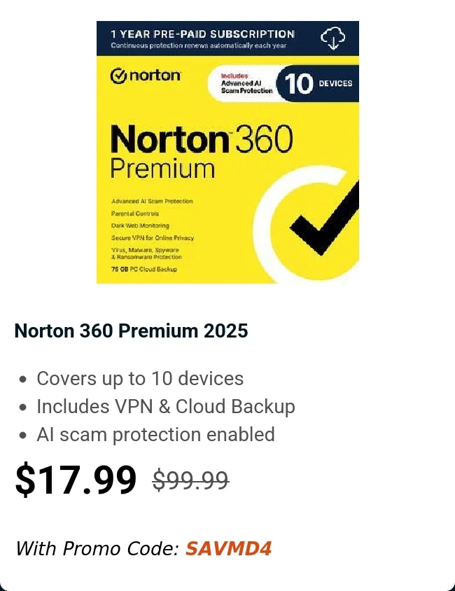 Norton 360 Premium 2025