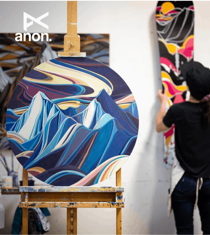 Explore Anon's new limited-edition collection, featuring Jessa Gilbert's art