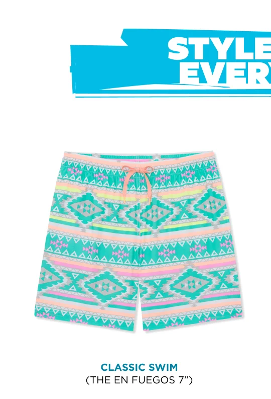 Classic Swim Trunk: The En Fuegos 7"