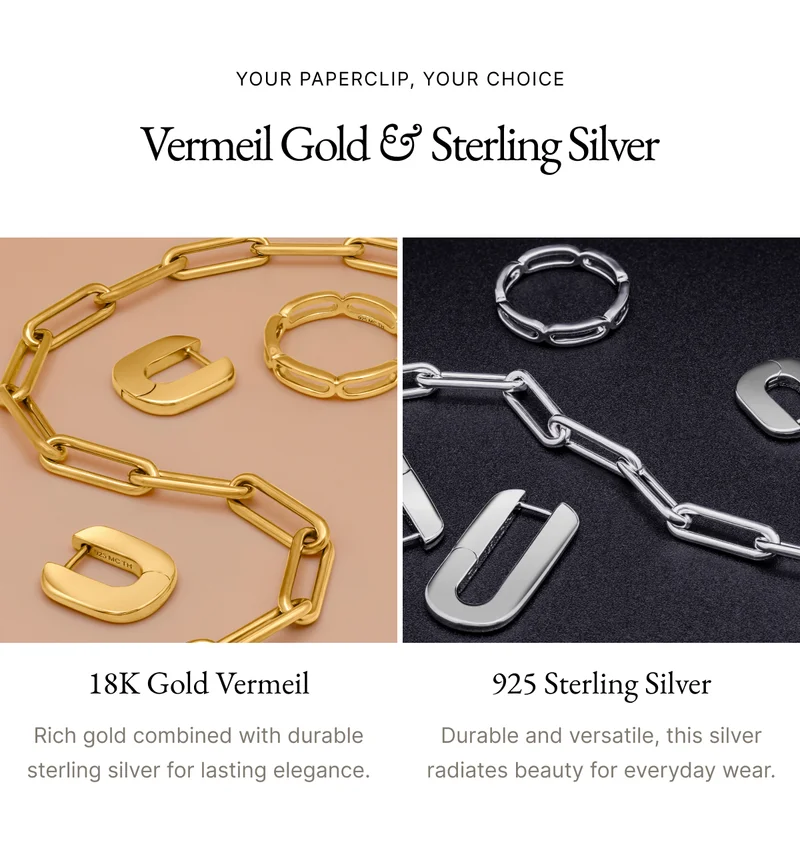 Vermeil Gold and Sterling silver