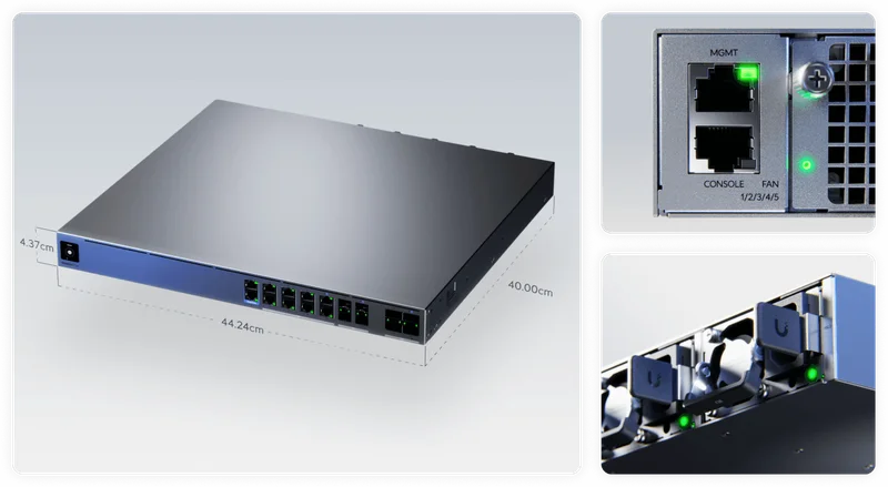 Enterprise-class 100 Gbps Cloud Gateway built for for mega-scale deployments with 22,000 active devices, 10 million concurrent sessions, and integrated enterprise security.