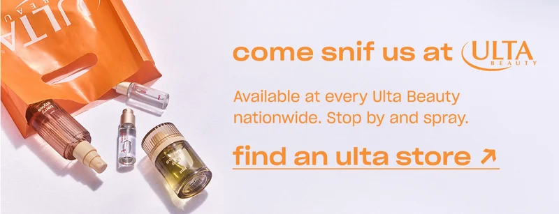 come snif us at ulta beauty. Available at every Ulta Beauty nationwide. Stop by and spray.