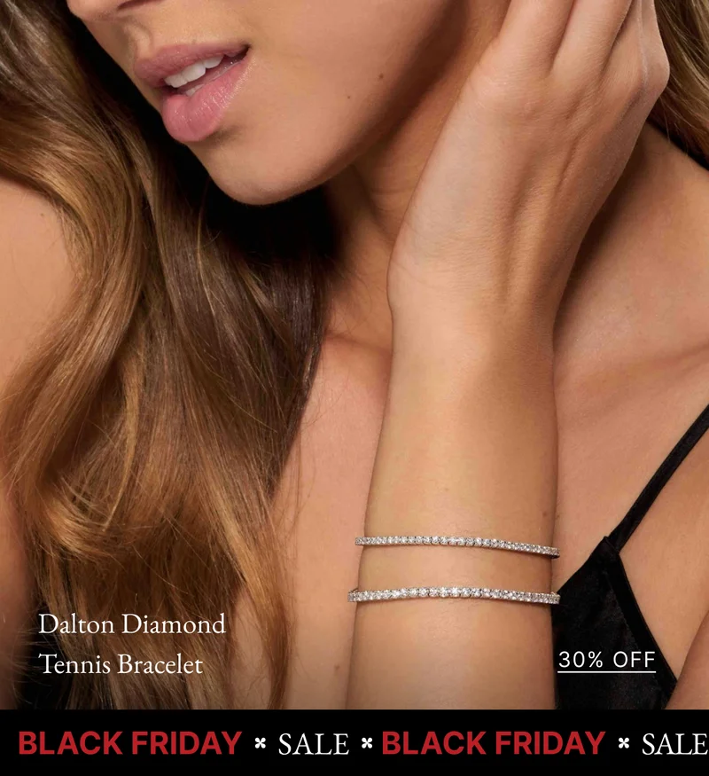 18k Solid Gold Dalton Diamond Tennis Bracelet