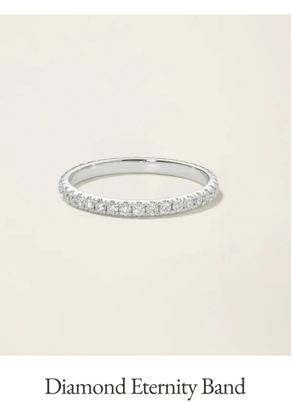 14k Solid Gold Diamond Eternity Band
