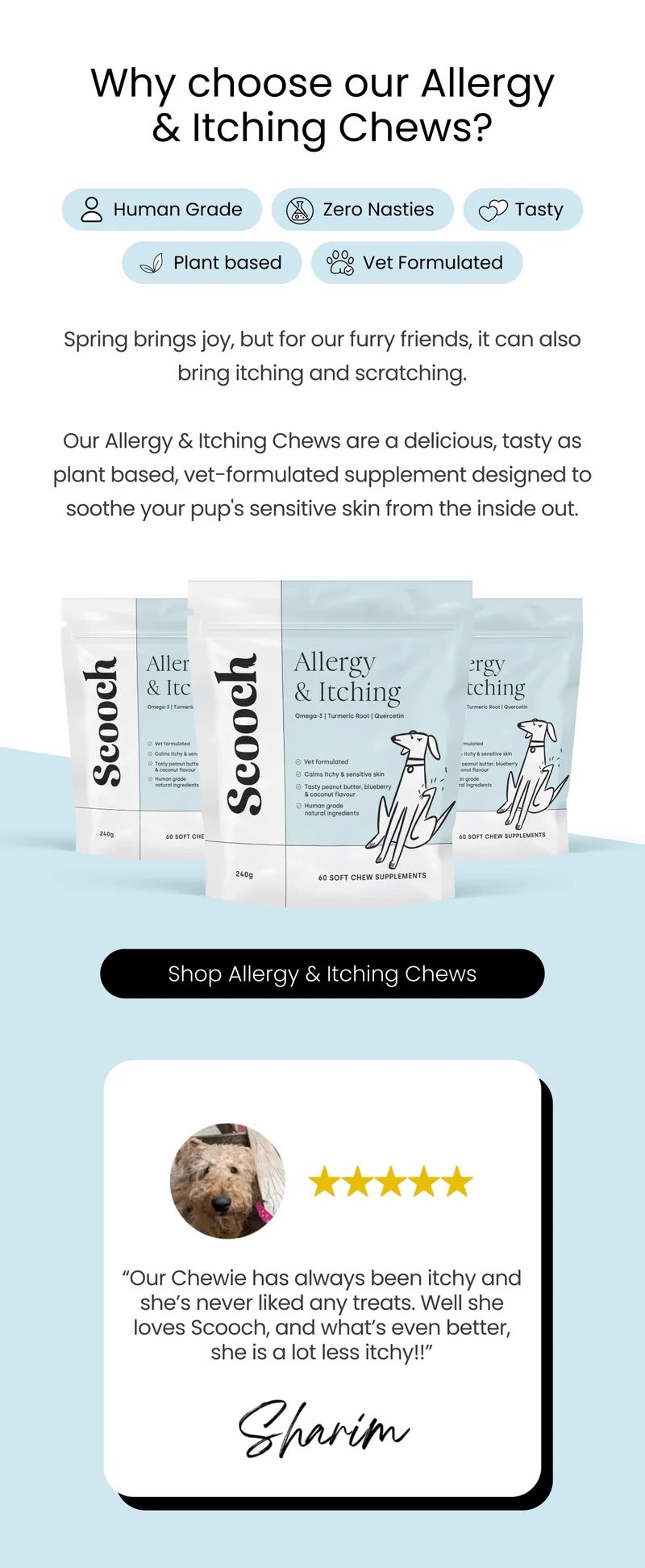 Why choose Allergy & Itching chews? - Shop Allergy & Itching Chews