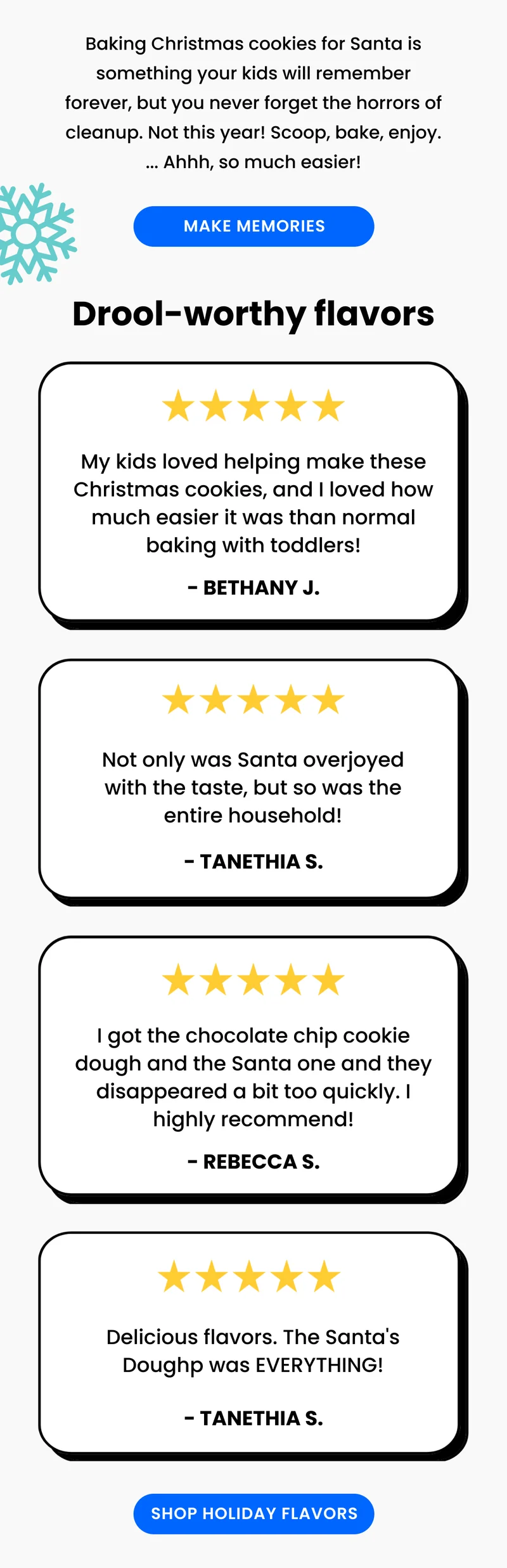 The verdict is in! Everyone is drooling over our new holiday flavors!