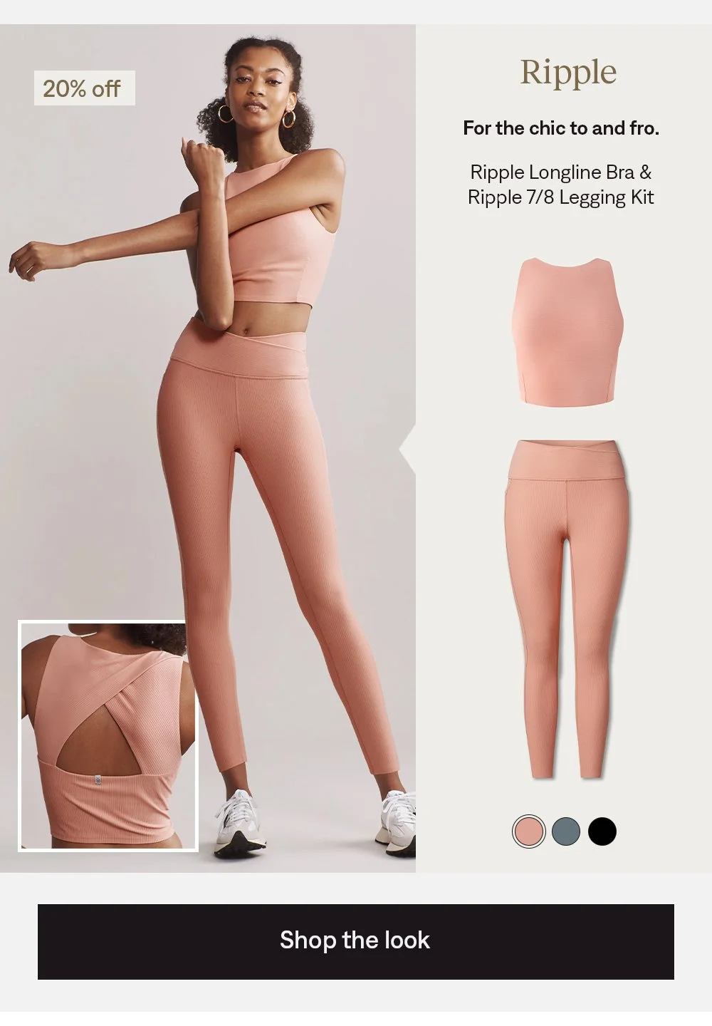 Ripple Longline Bra & 7/8 Pocket Legging Kit