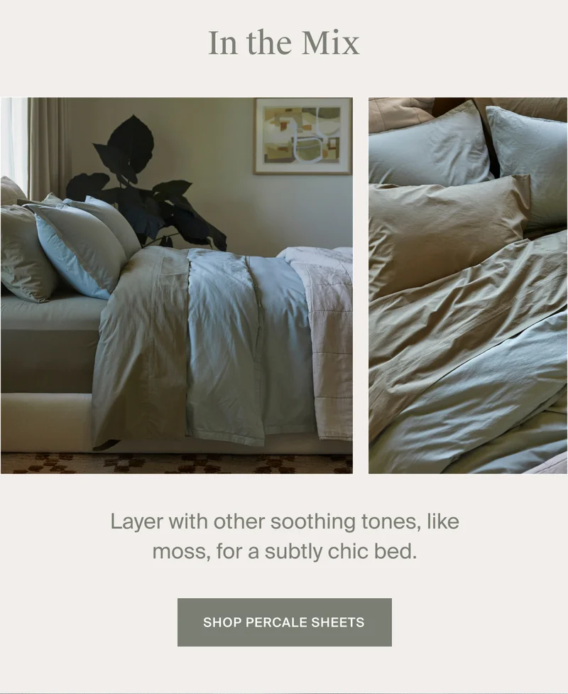 Shop Percale Sheets in Spa