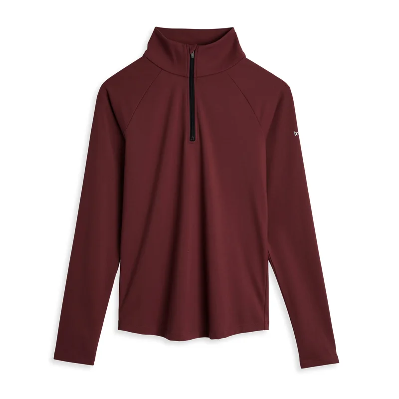 Image of Long Sleeve Quarter Zip Top - Fig