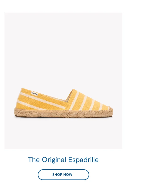The Original Espadrille - Yellow / Ivory