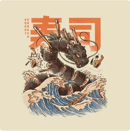 Great Sushi Dragon T-Shirt