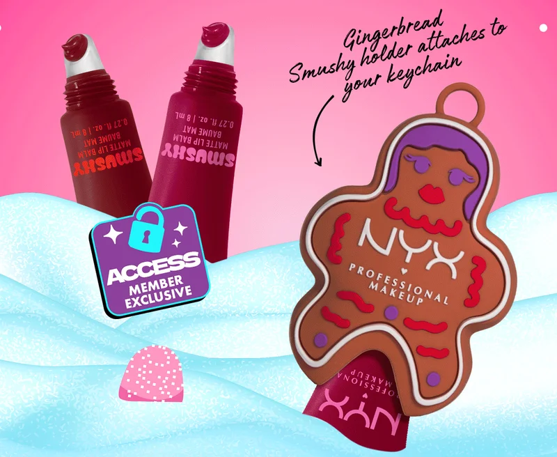 Gingerbread Smushy Holder Attaches To Your Keychain