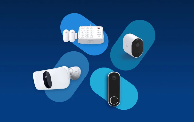Various Arlo security products.