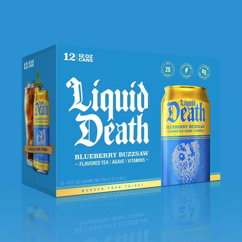 Liquid Death Iced Tea - Blueberry Buzzsaw