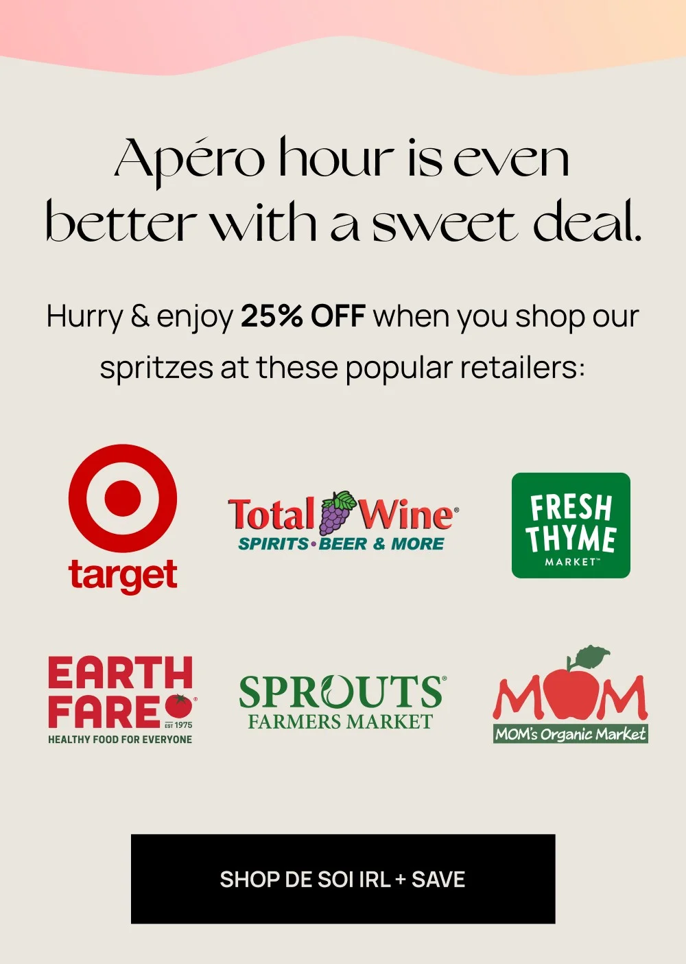 Apéro hour is even better with a sweet deal.