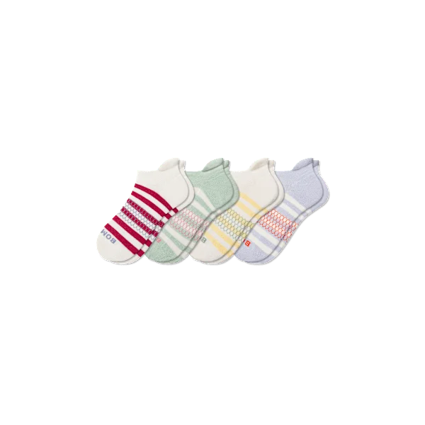 Youth Stripes Ankle Sock 4-Pack