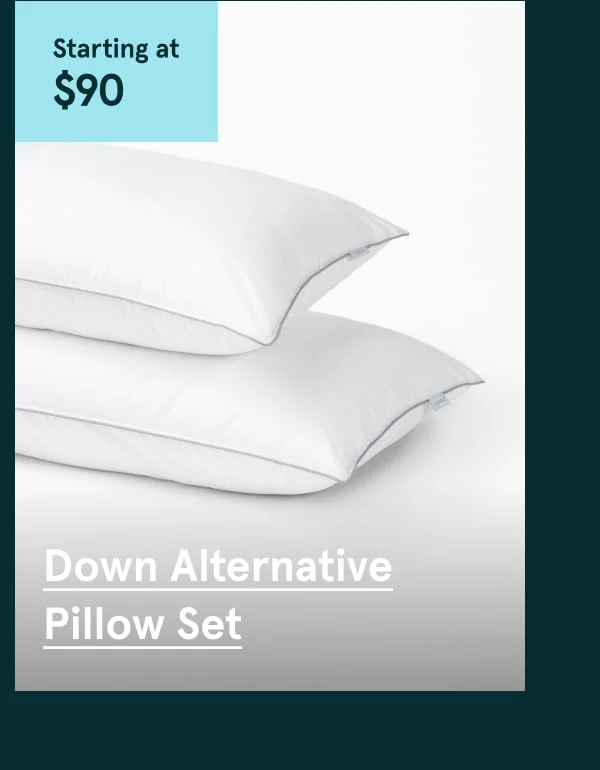 Down Alternative Pillow Set