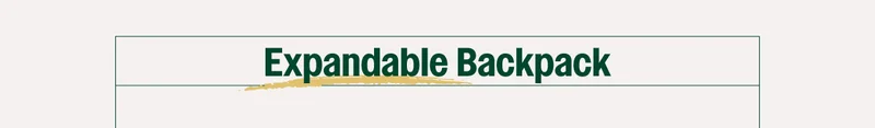 Meet Expandable Backpack