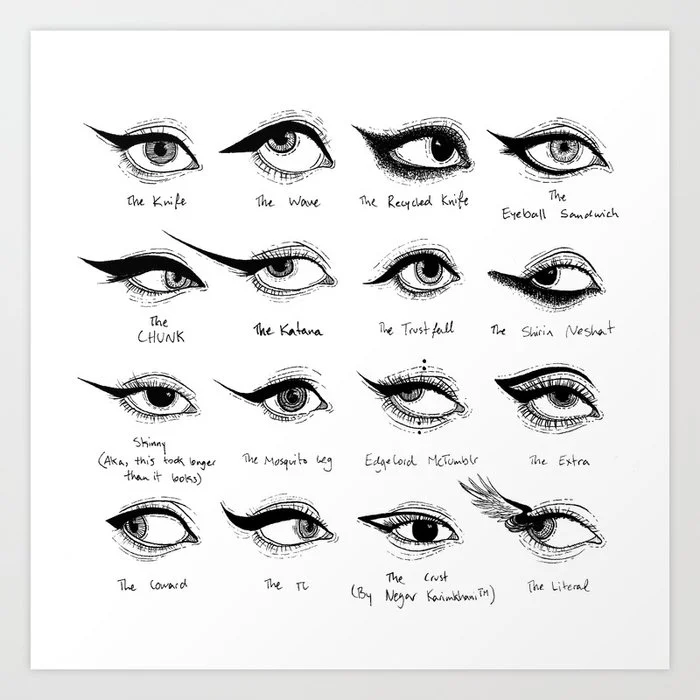 Eyeliner 101 Art Print Art Print