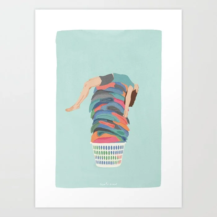 Laundry Day Art Print Art Print