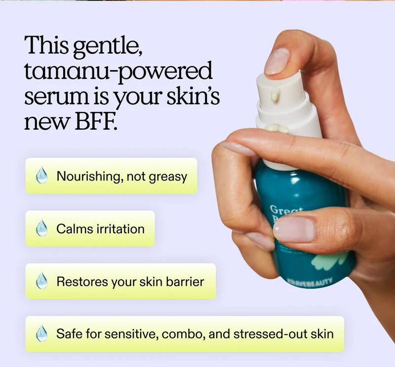 This gentle, tamanu-powered serum is your skin’s new BFF. 💧 Nourishing, not greasy  💧 Calms irritation 💧 Restores your skin barrier 💧 Safe for sensitive, combo, and stressed-out skin