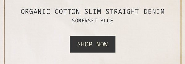 Organic Cotton Denim - Somerset Blue
