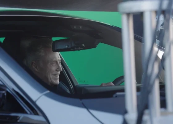 Thumbnail of the video showing behind the scenes footage of how the i5 commercial with Christpher Walken was made.